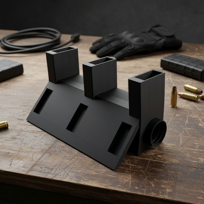 Rifle Barrel Cooler in black without fan